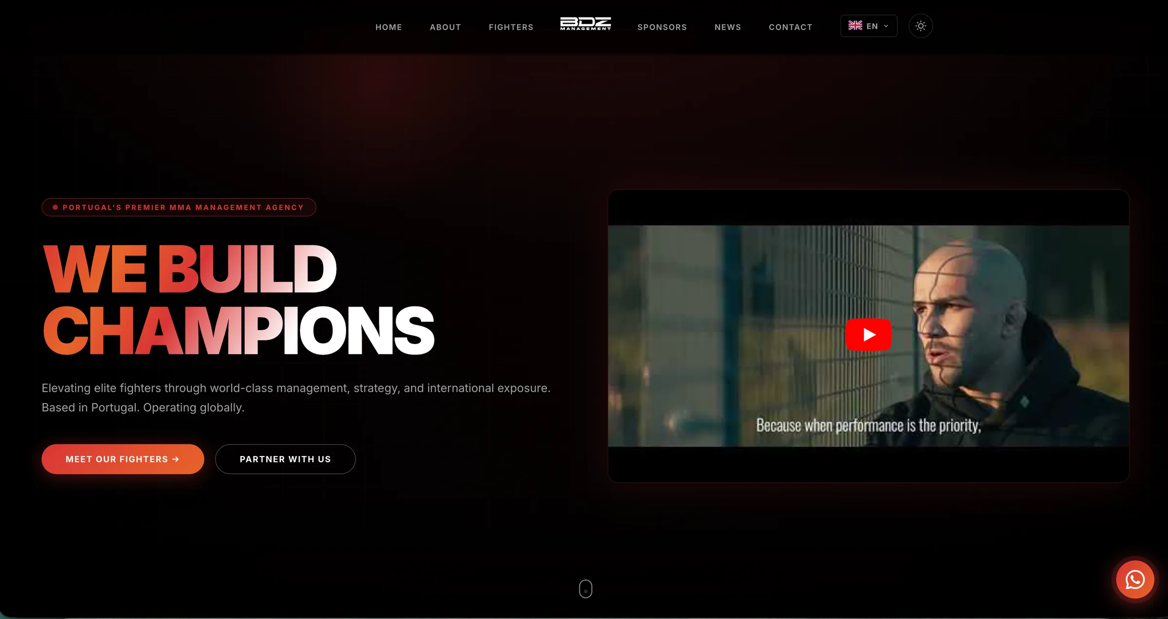  BDZ Management — MMA Agency Platform 