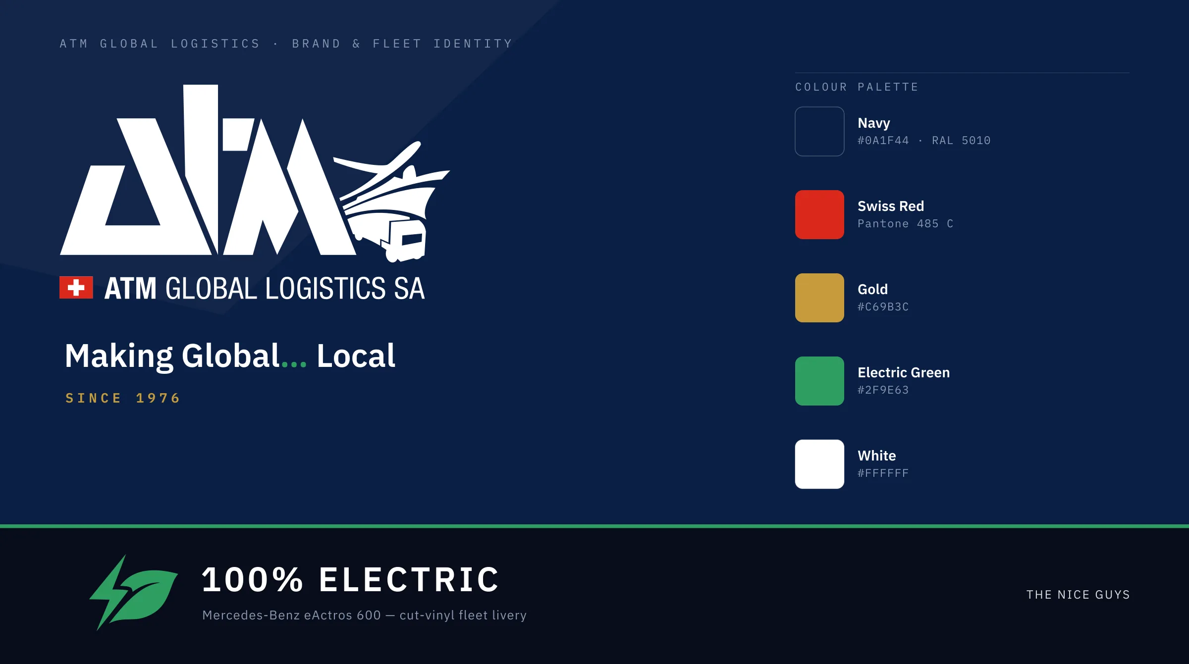 ATM Global Logistics — Brand Identity & Electric Fleet Design