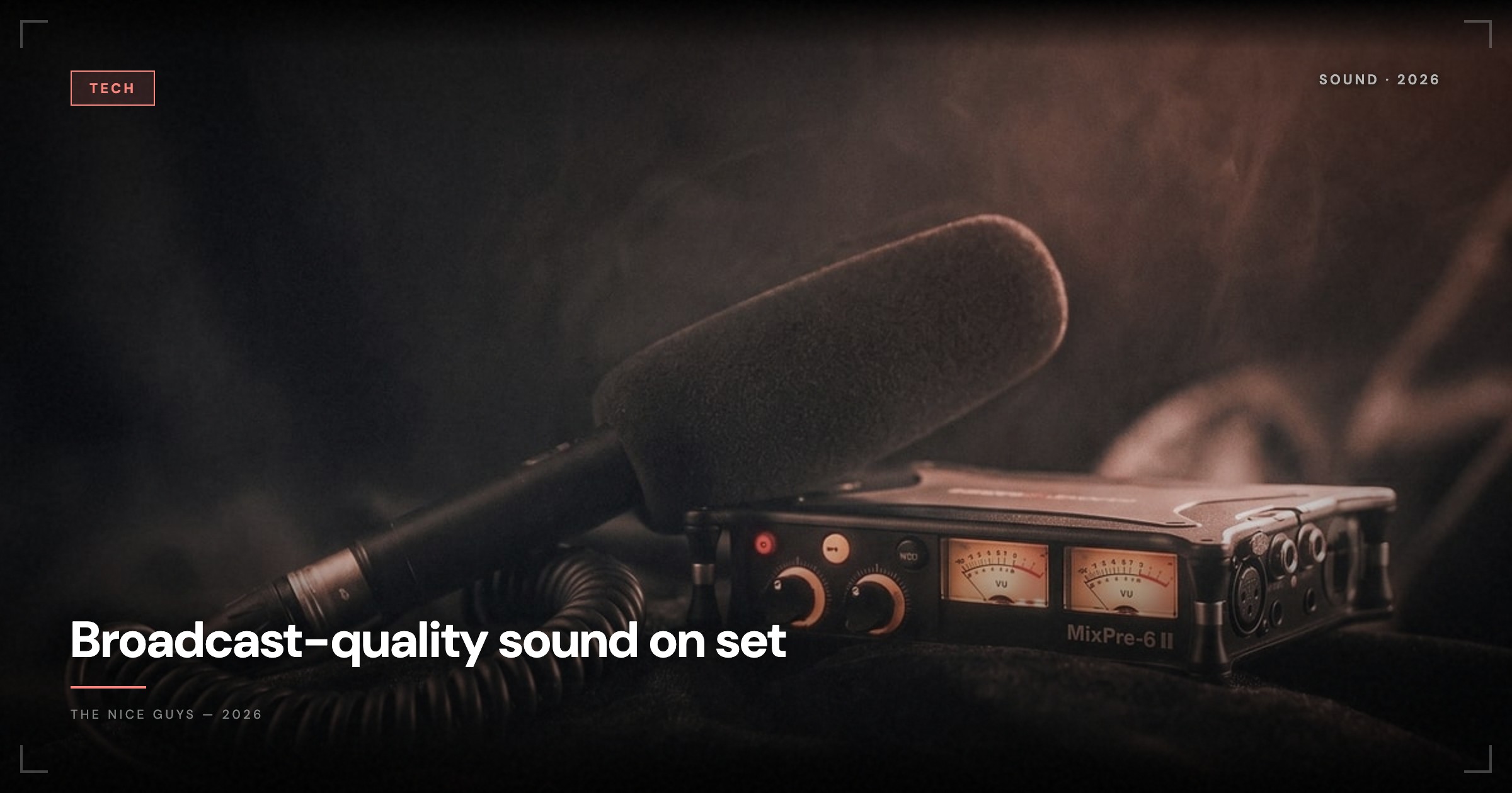 Audio Recording on Set: Tech for Broadcast-Quality Sound
