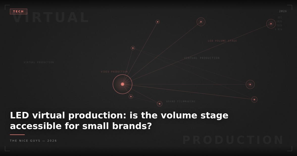 LED Virtual Production: Is the Volume Accessible for Small Brands?